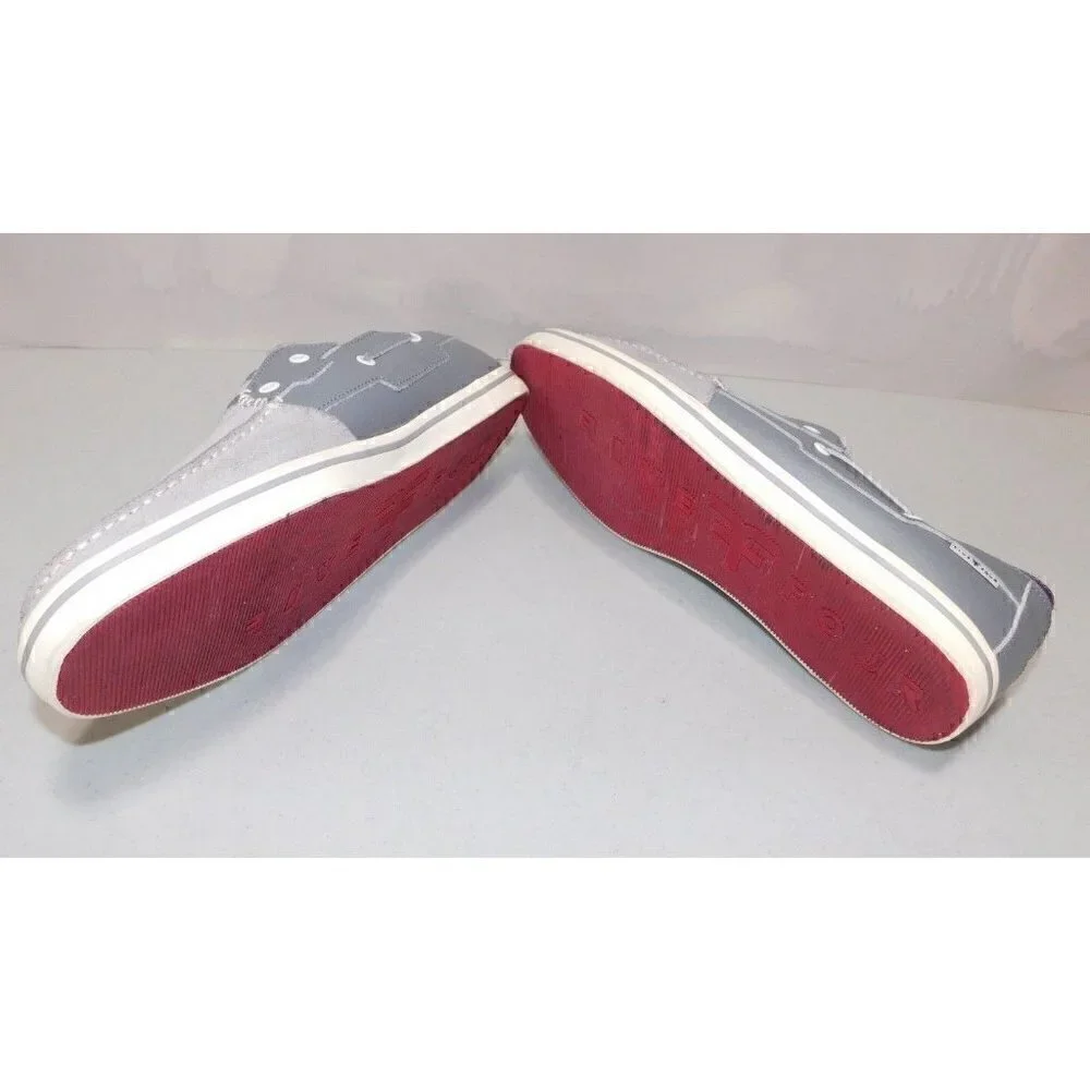 FIVE FOUR Los Angeles gray & purple leather slip on shoes men's size 11.5